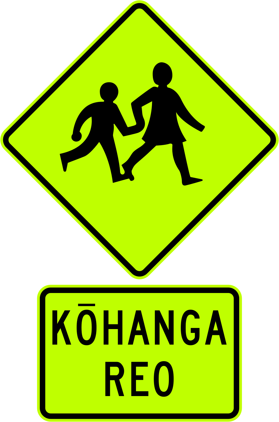 New Zealand bilingual road sign showing directions to Ōtara and Manukau, illustrating Māori language presence in public signage.